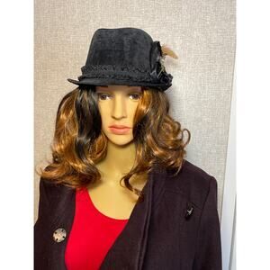 Steampunk style Fedora Hat, Vintage, Preowned, excellent condition. Unisex.